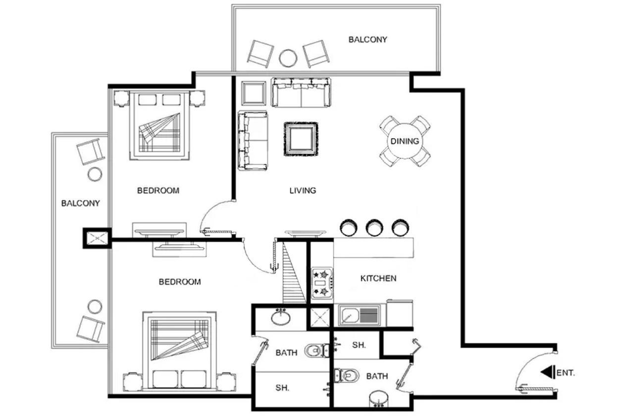 Lux Contemporary Suite With Full Marina View 6 Dubai Exterior photo